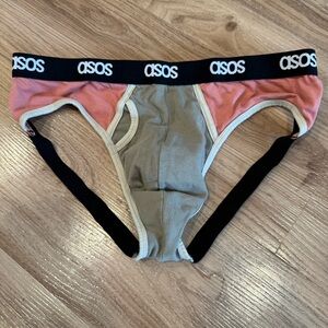ASOS Pink and Gray Men's Briefs